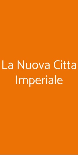 La Nuova Citta Imperiale, Firenze