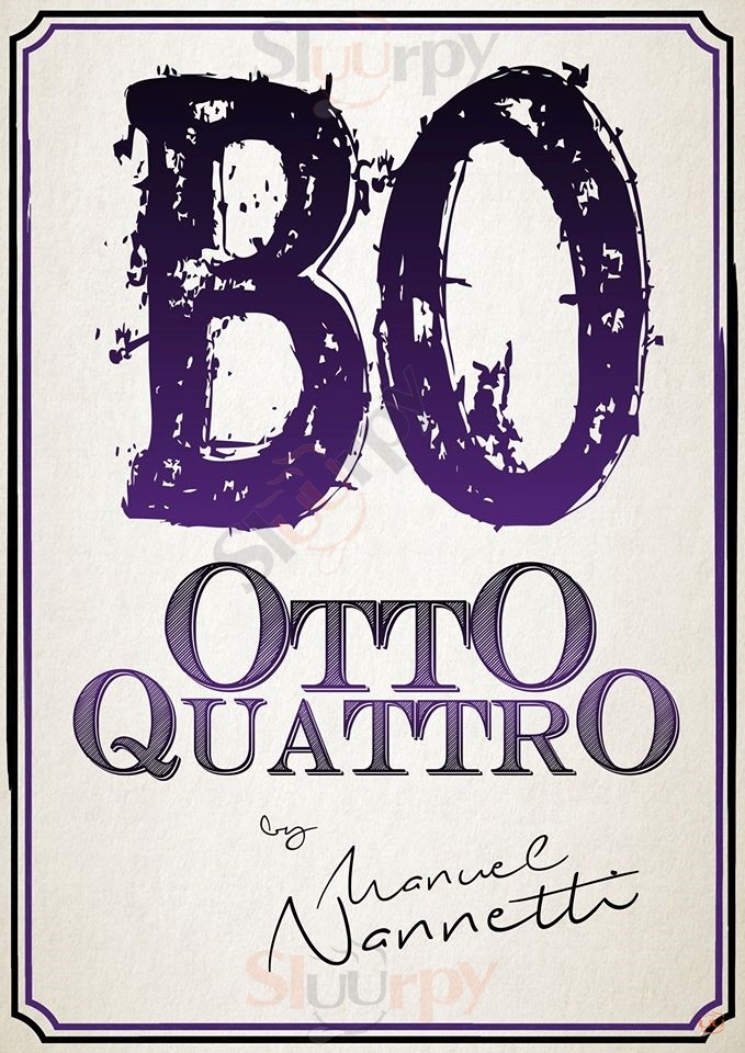 Bo Otto Quattro Bologna menù 1 pagina