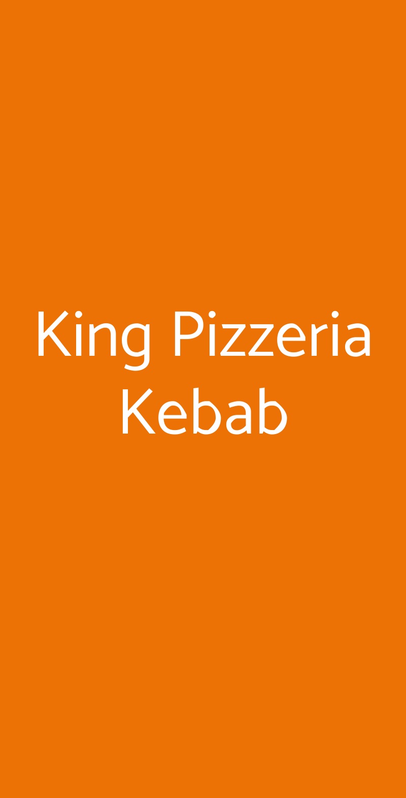 King Pizzeria Kebab, Firenze