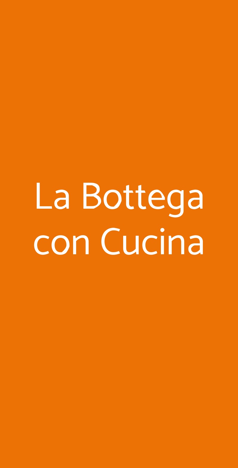 La Bottega Con Cucina, Vinci