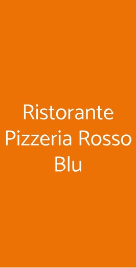 Ristorante Pizzeria Rosso Blu, Firenze
