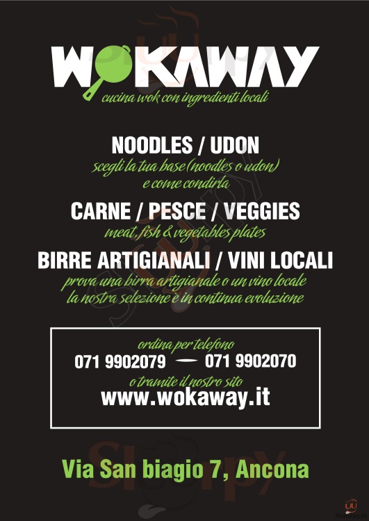 WOKAWAY Ancona menù 1 pagina