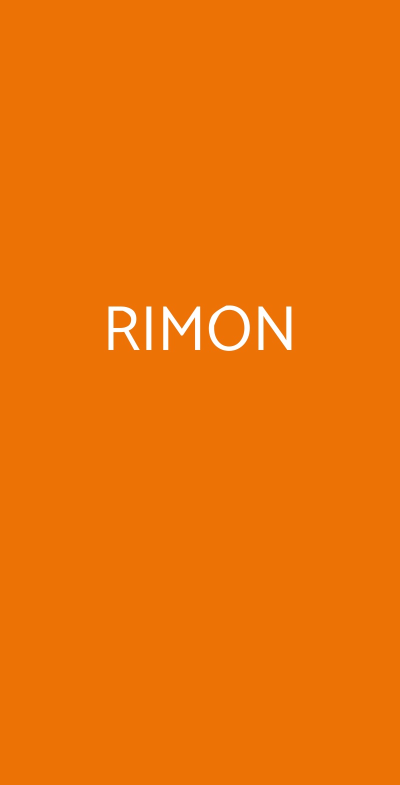 RIMON Milano menù 1 pagina
