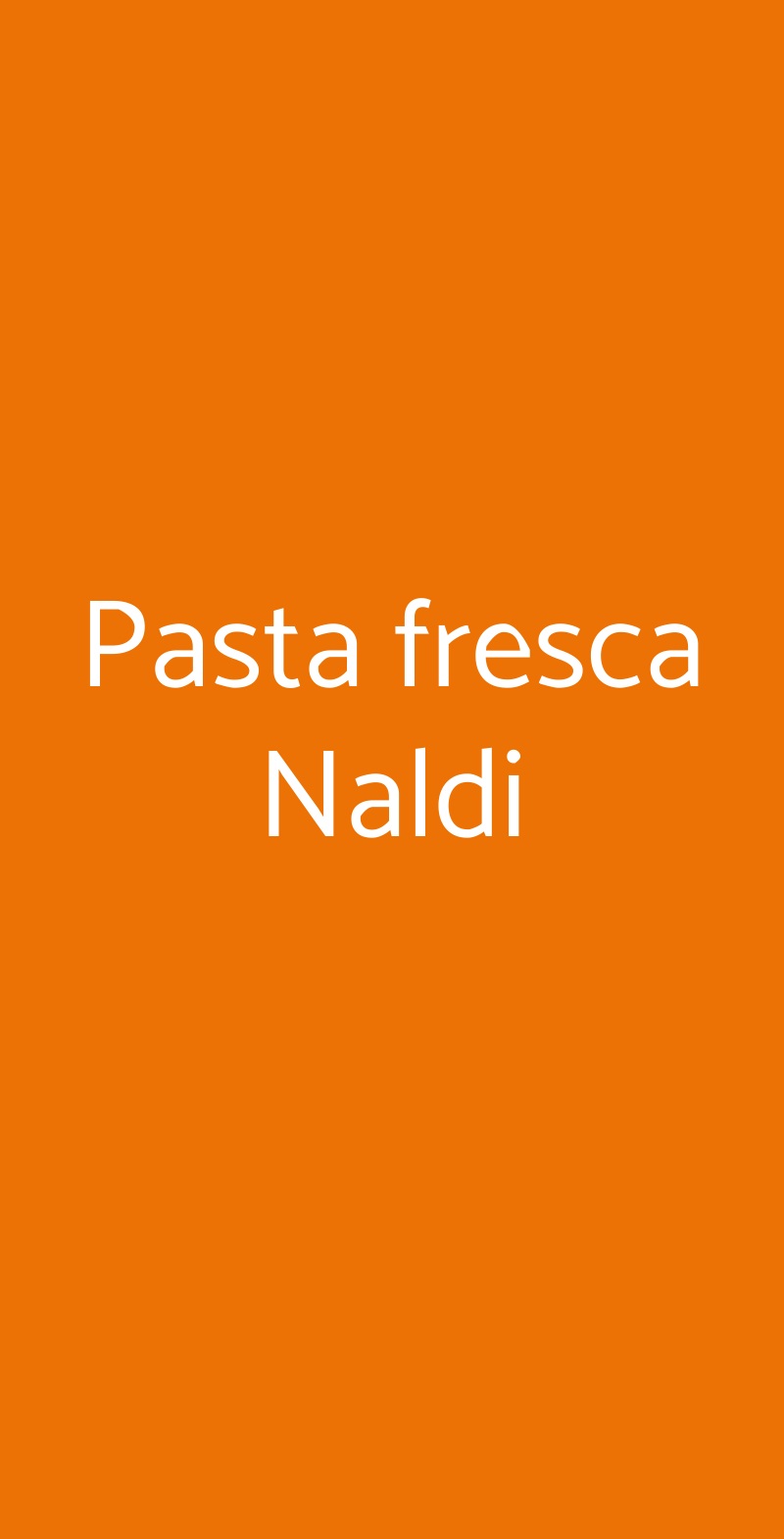 Pasta fresca Naldi Bologna menù 1 pagina