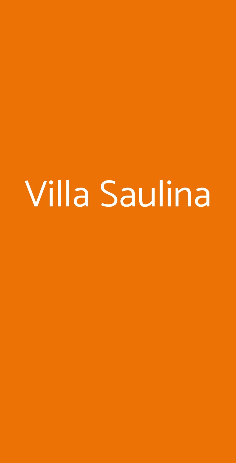 Villa Saulina Lastra a Signa menù 1 pagina