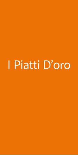 I Piatti D'oro, Firenze