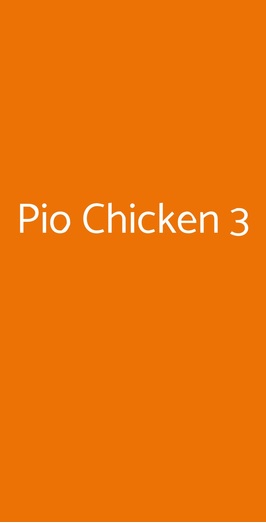 Pio Chicken 3, Firenze