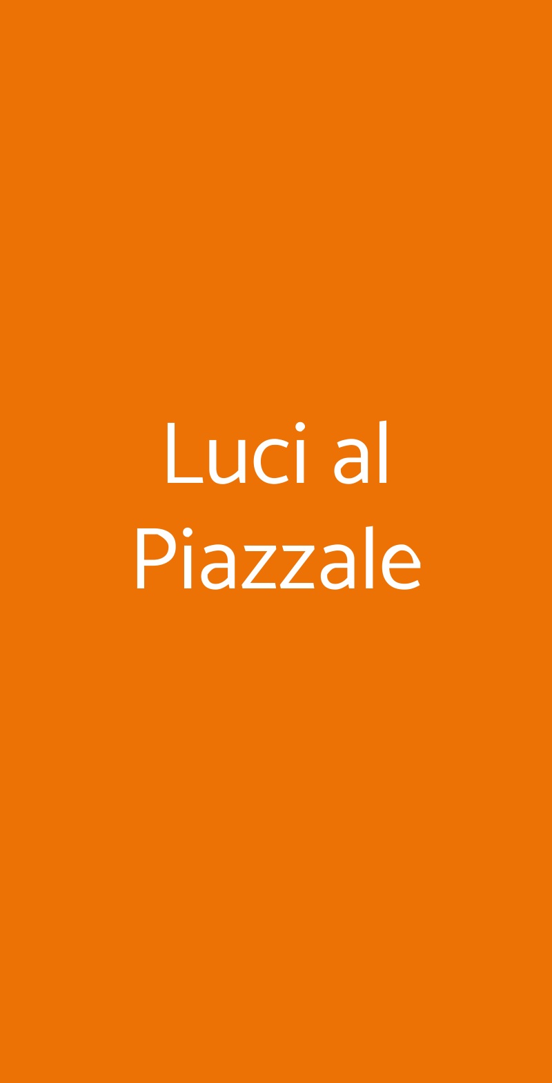 Luci al Piazzale Firenze menù 1 pagina