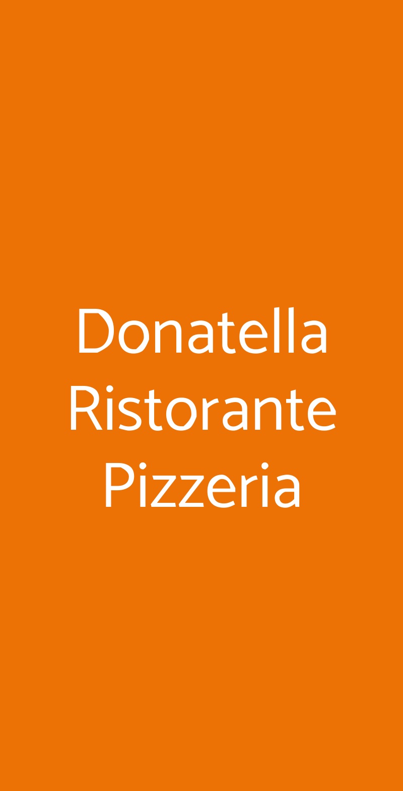 Donatella Ristorante Pizzeria Posada menù 1 pagina