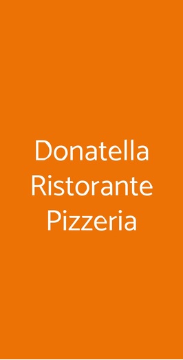 Donatella Ristorante Pizzeria, Posada
