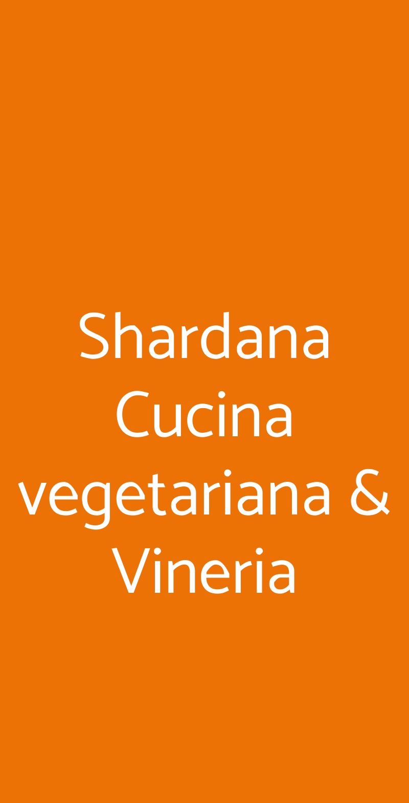 Shardana Cucina vegetariana & Vineria Catania menù 1 pagina