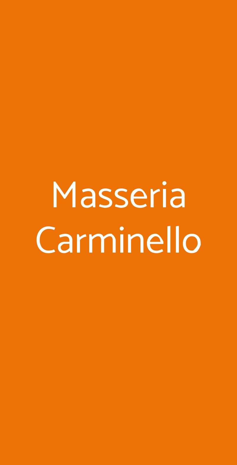 Masseria Carminello Valverde menù 1 pagina