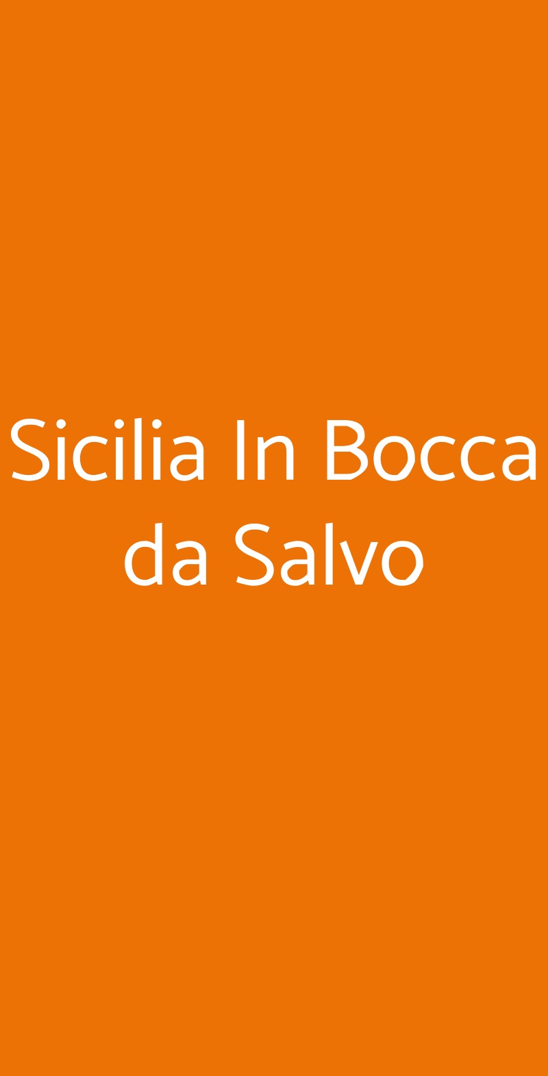 Sicilia In Bocca da Salvo Catania menù 1 pagina