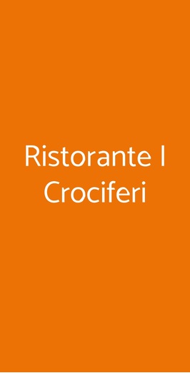 Ristorante I Crociferi, Catania
