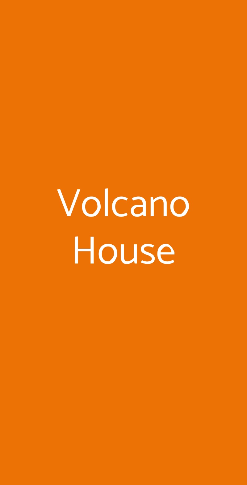 Volcano House Nicolosi menù 1 pagina
