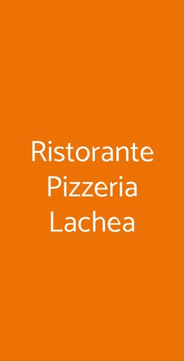 Ristorante Pizzeria Lachea, Aci Castello