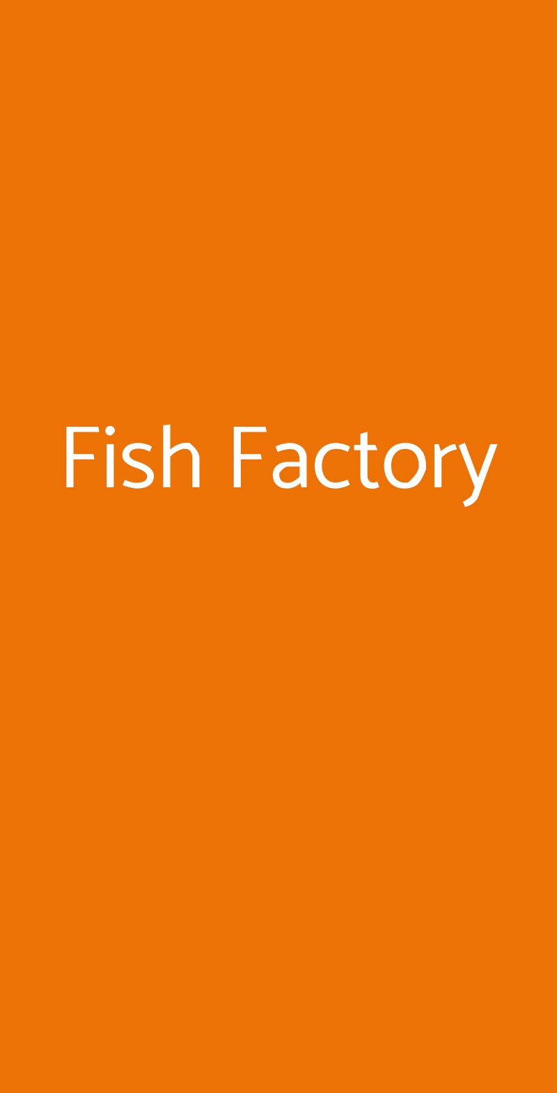 Fish Factory Catania menù 1 pagina