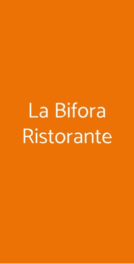 La Bifora Ristorante, Randazzo