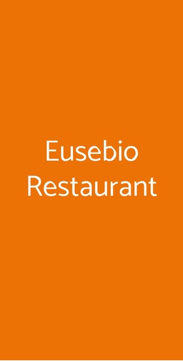Eusebio Restaurant, Catania