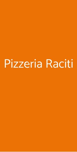 Pizzeria Raciti, Catania