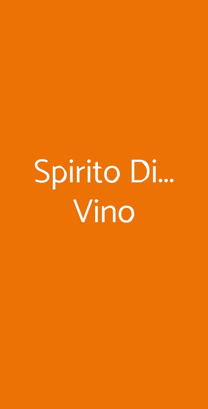 Spirito Di... Vino San Gregorio di Catania menù 1 pagina