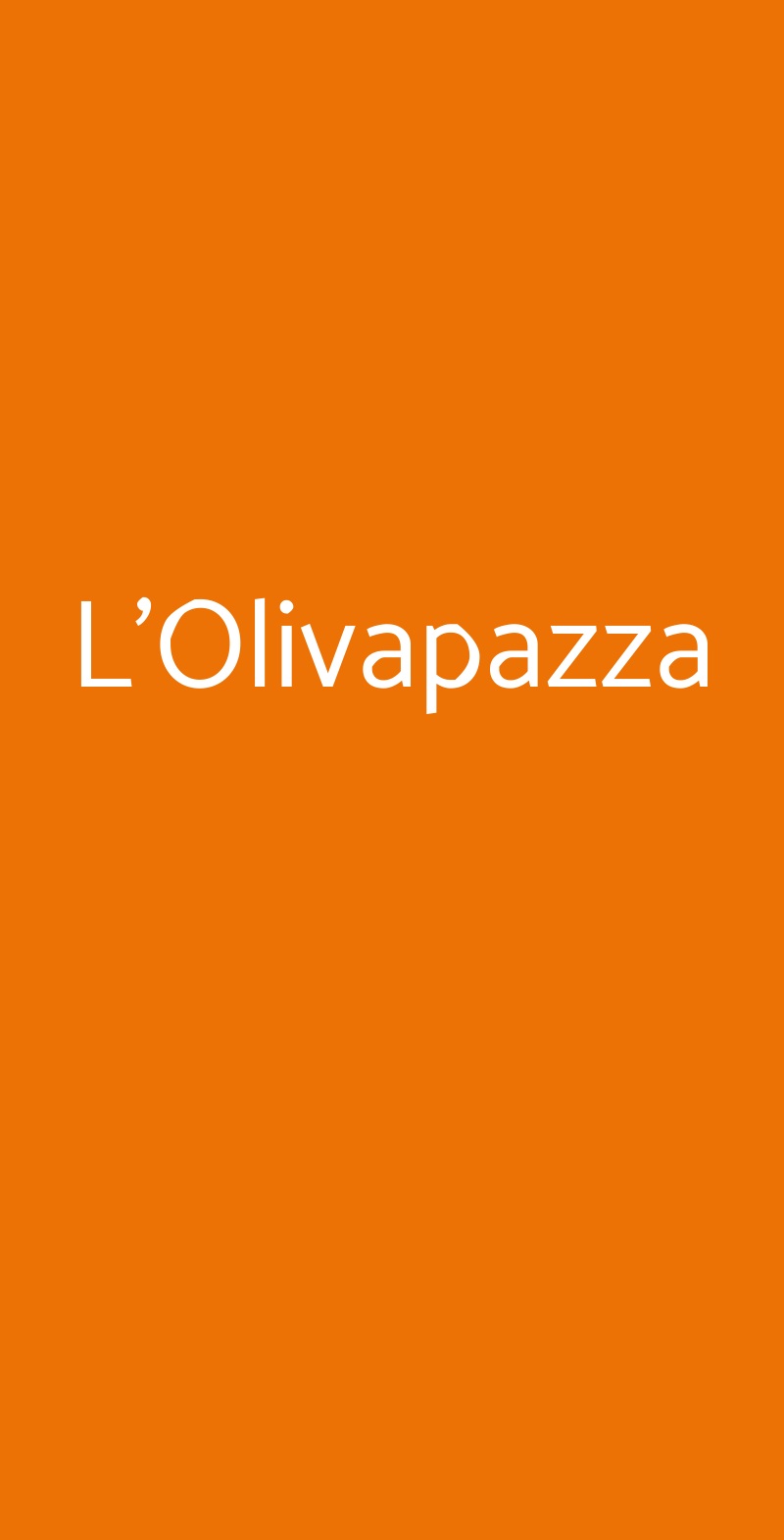L'Olivapazza Cipressa menù 1 pagina