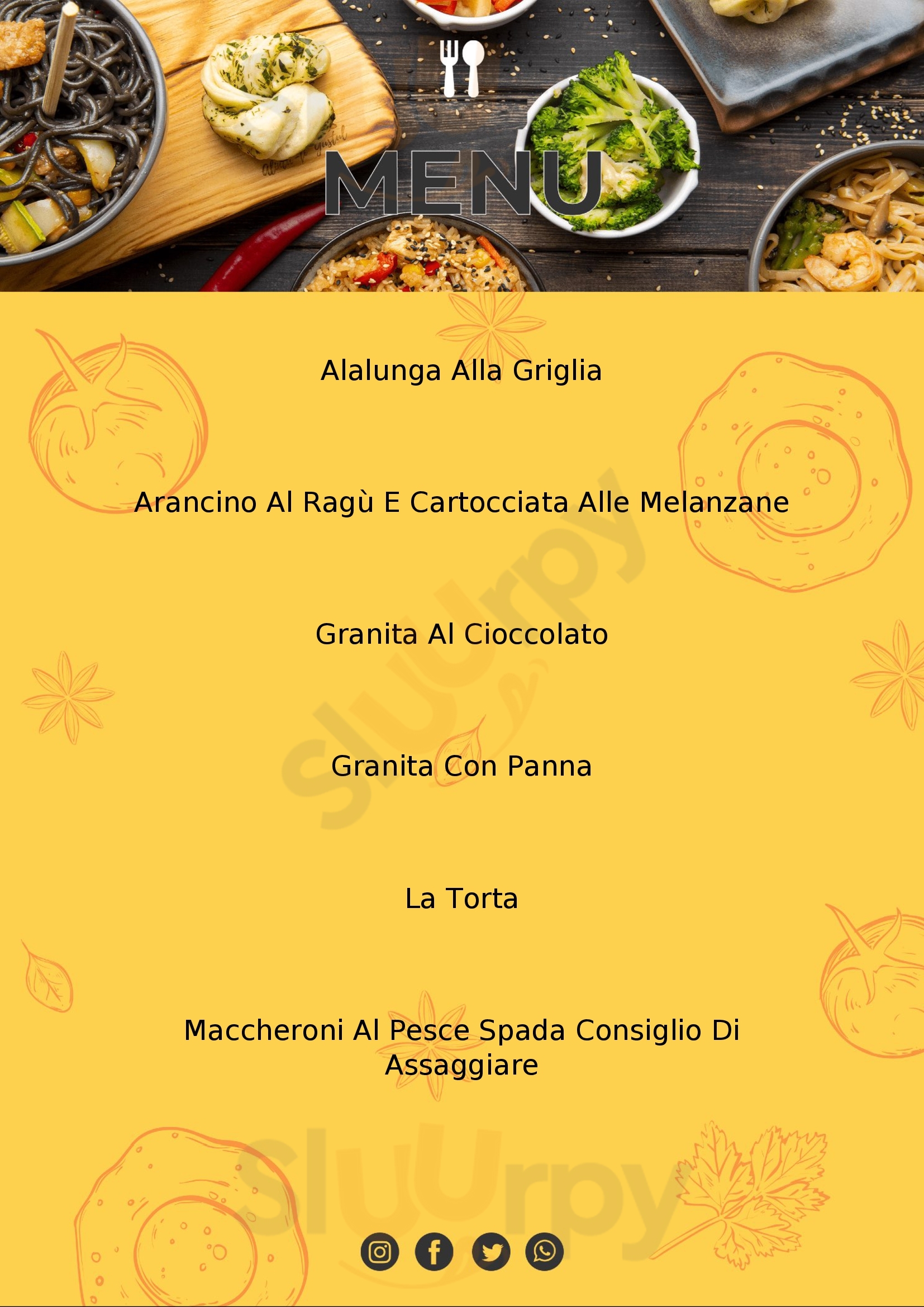 La Tavernetta Eventi Catania menù 1 pagina