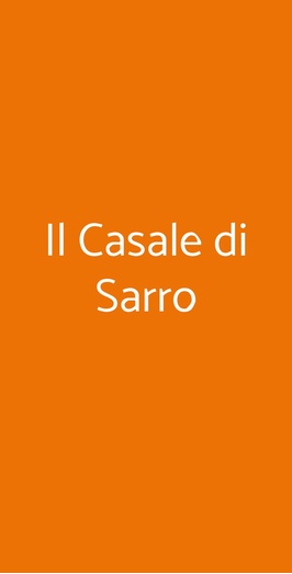 Il Casale Di Sarro, Zafferana Etnea