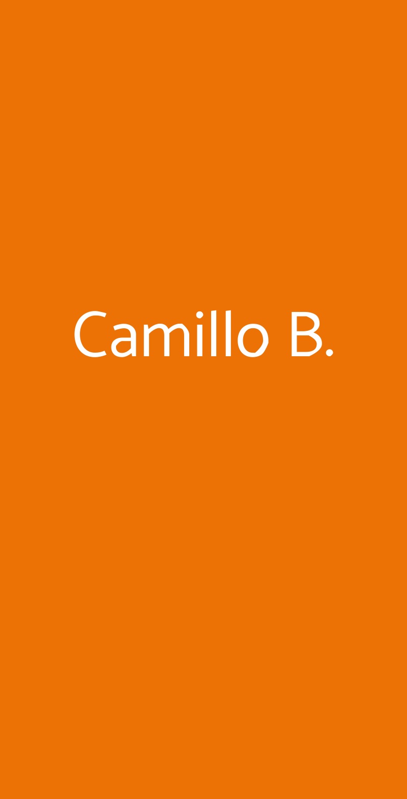 Camillo B. Roma menù 1 pagina
