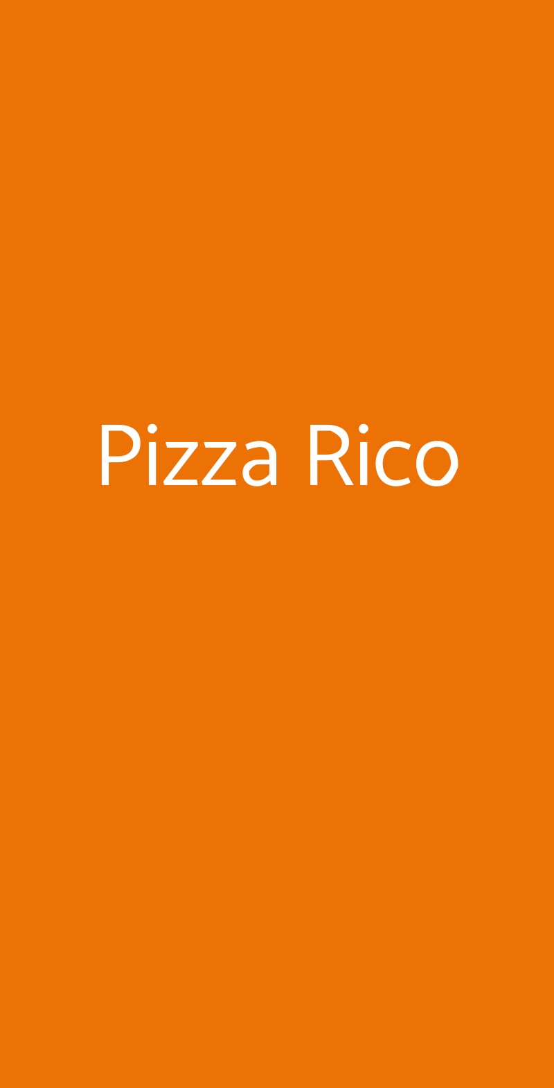 Pizza Rico Catania menù 1 pagina