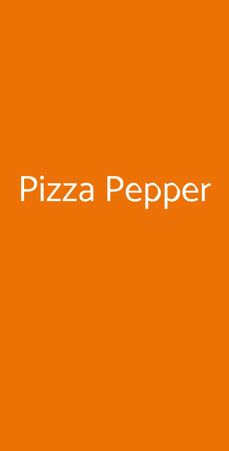 Pizza Pepper Catania menù 1 pagina