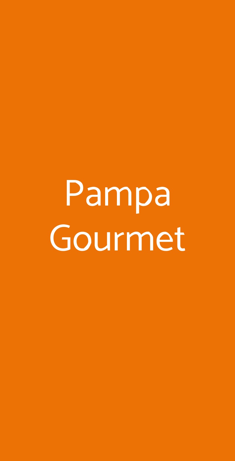 Pampa Gourmet Milano menù 1 pagina