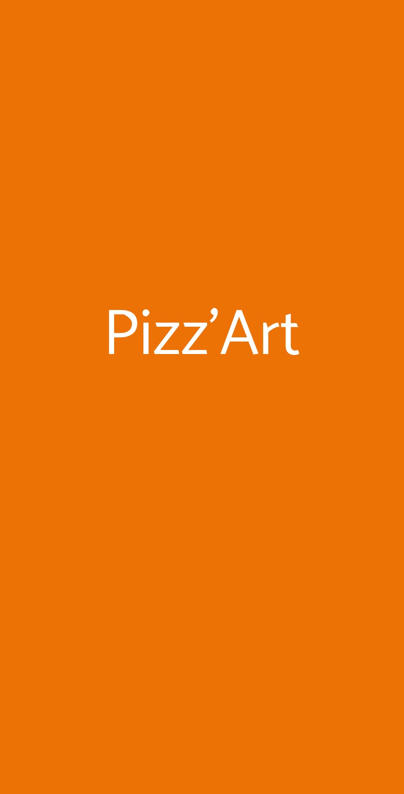 Pizz'Art Catania menù 1 pagina