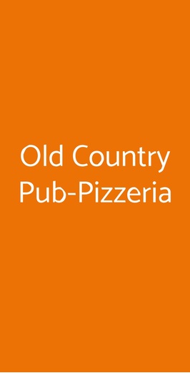Old Country Pub-pizzeria, Bonarcado