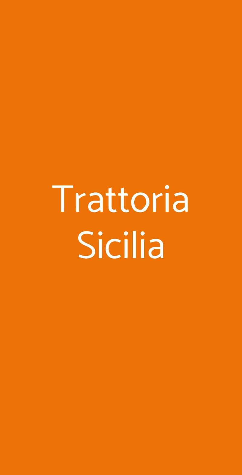 Trattoria Pizzeria Sicilia Catania menù 1 pagina