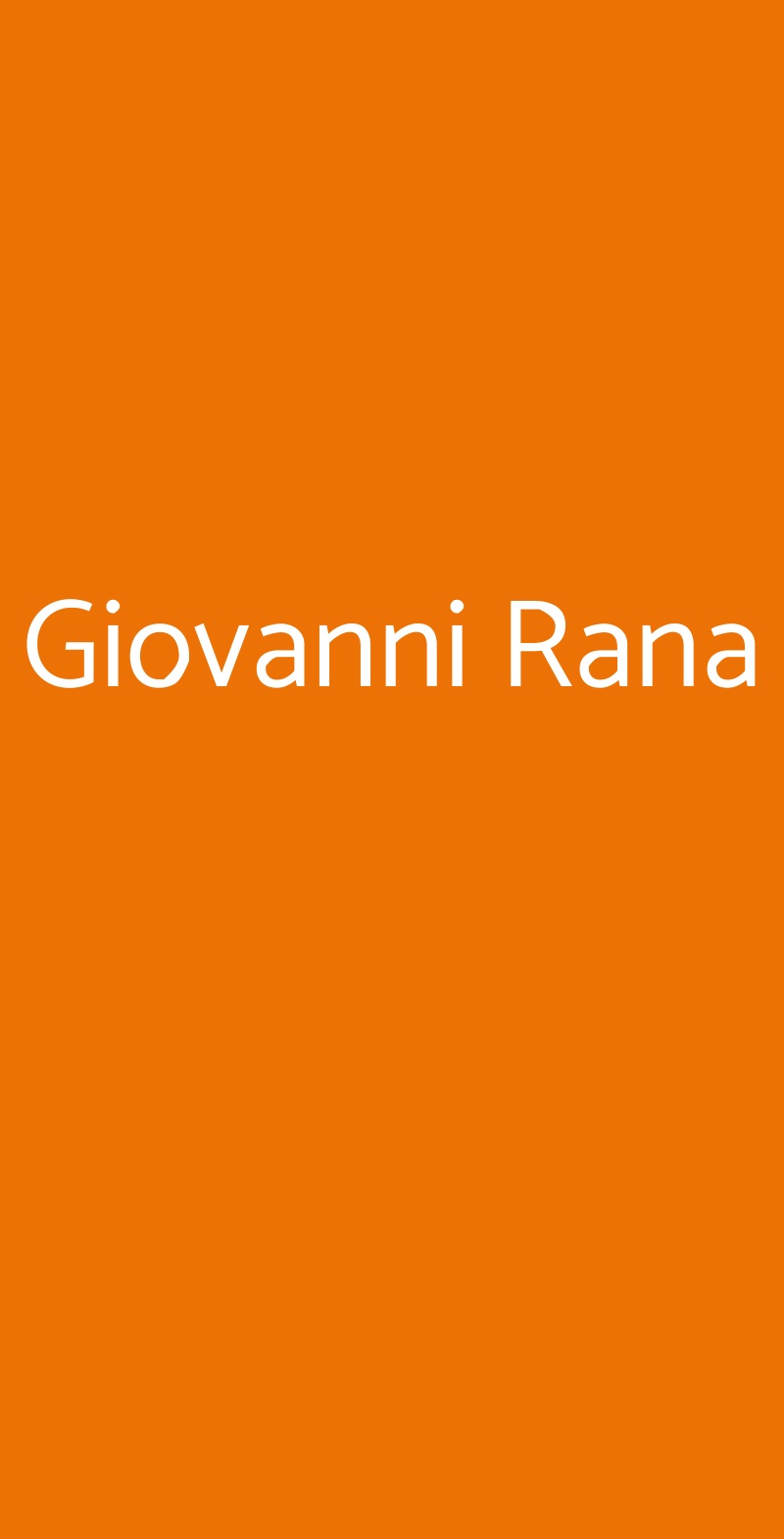 Giovanni Rana Misterbianco menù 1 pagina