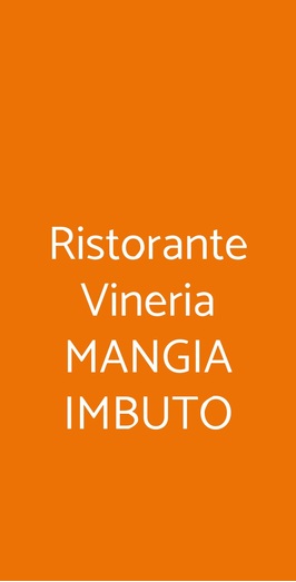 Ristorante Vineria Mangia Imbuto, Bosa