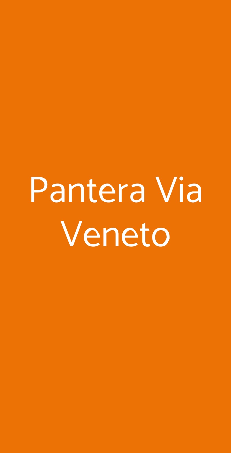 Pantera Via Veneto Oristano menù 1 pagina