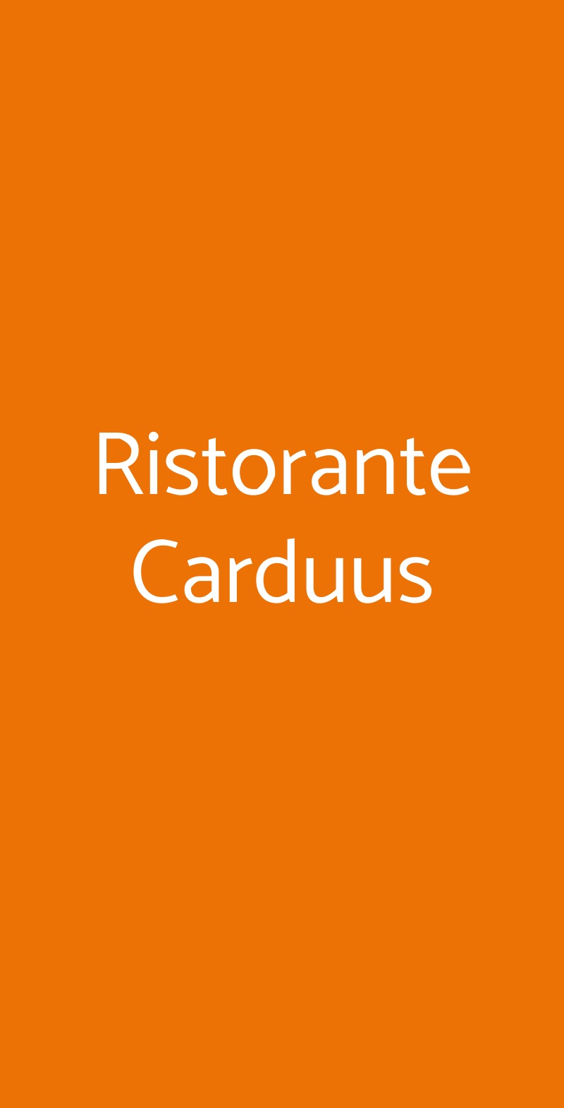 Ristorante Carduus San Vero Milis menù 1 pagina