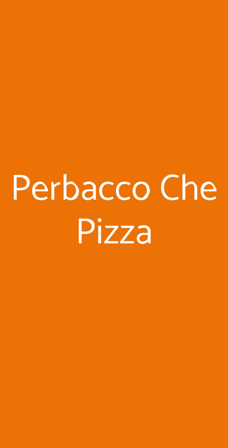 Perbacco Che Pizza Catania menù 1 pagina