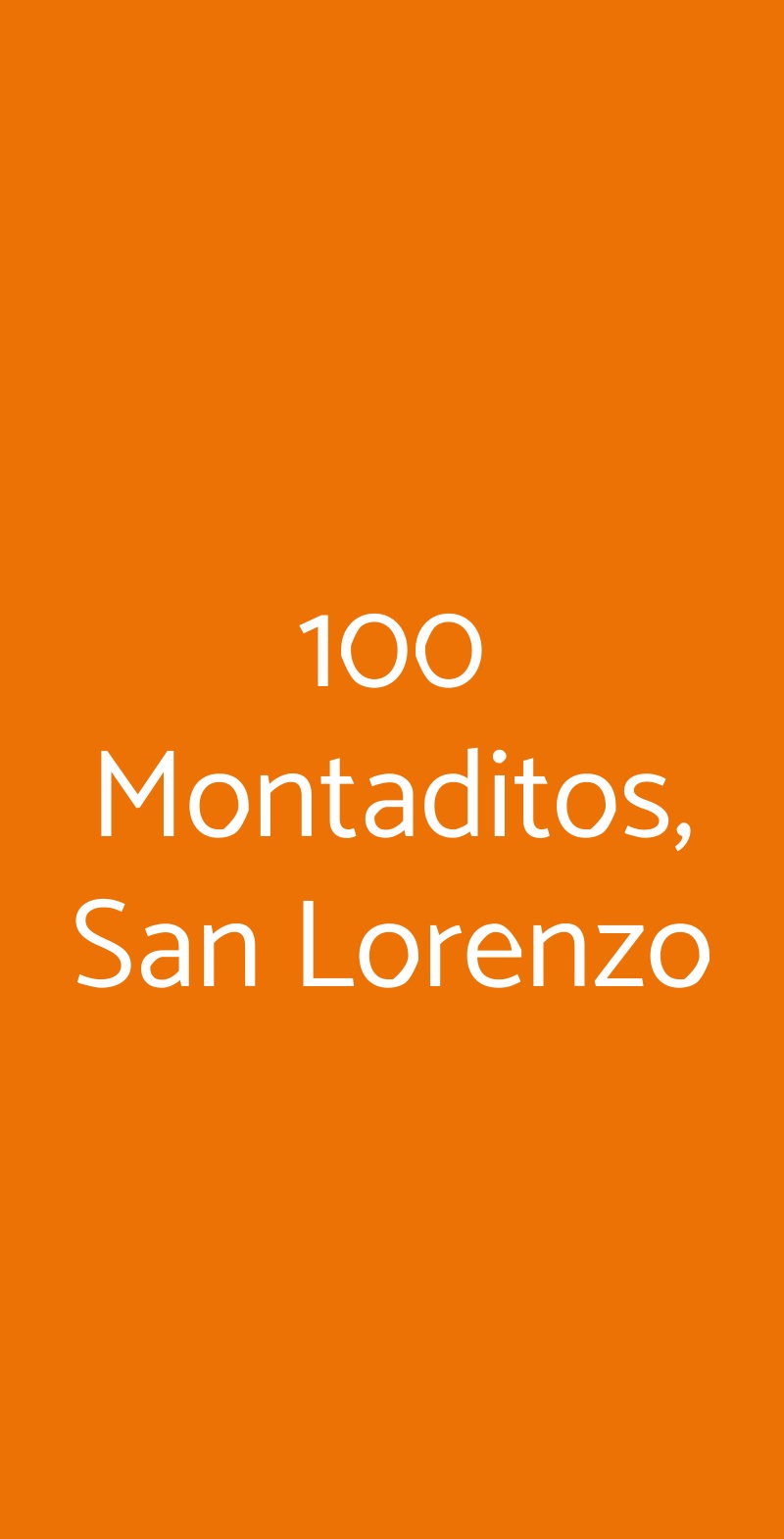 100 Montaditos, San Lorenzo Roma menù 1 pagina