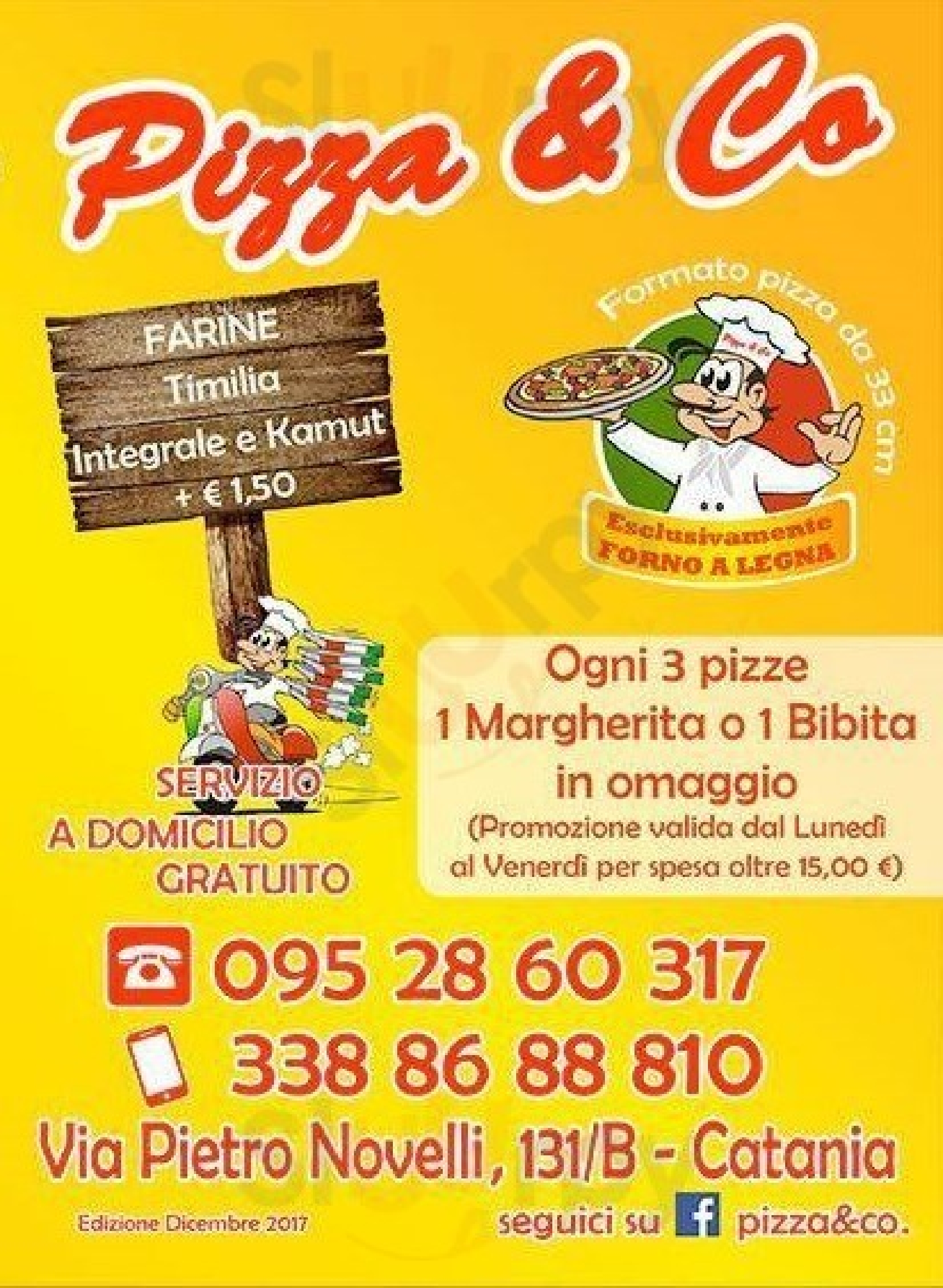Pizza & Co Catania menù 1 pagina