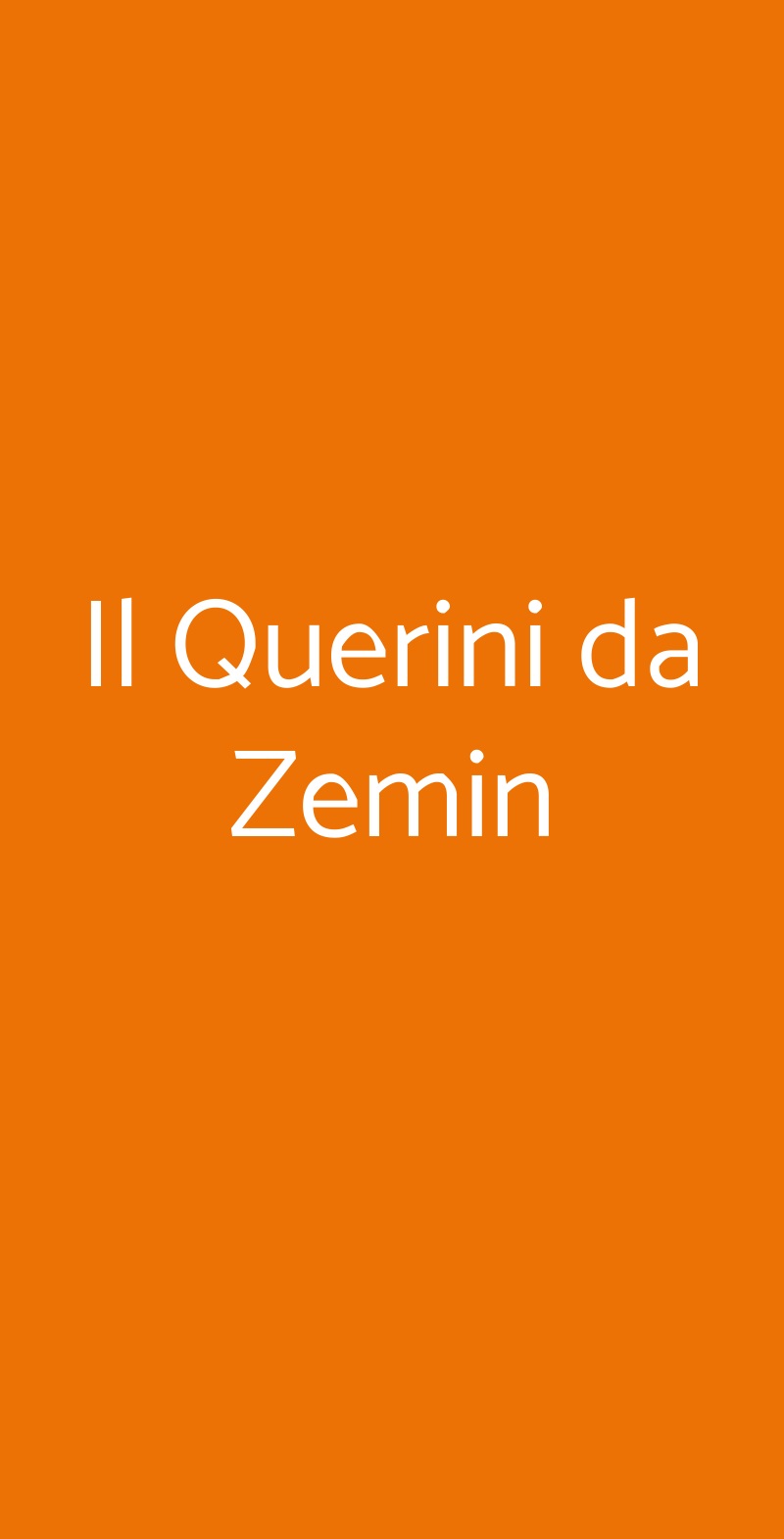Il Querini da Zemin Vicenza menù 1 pagina