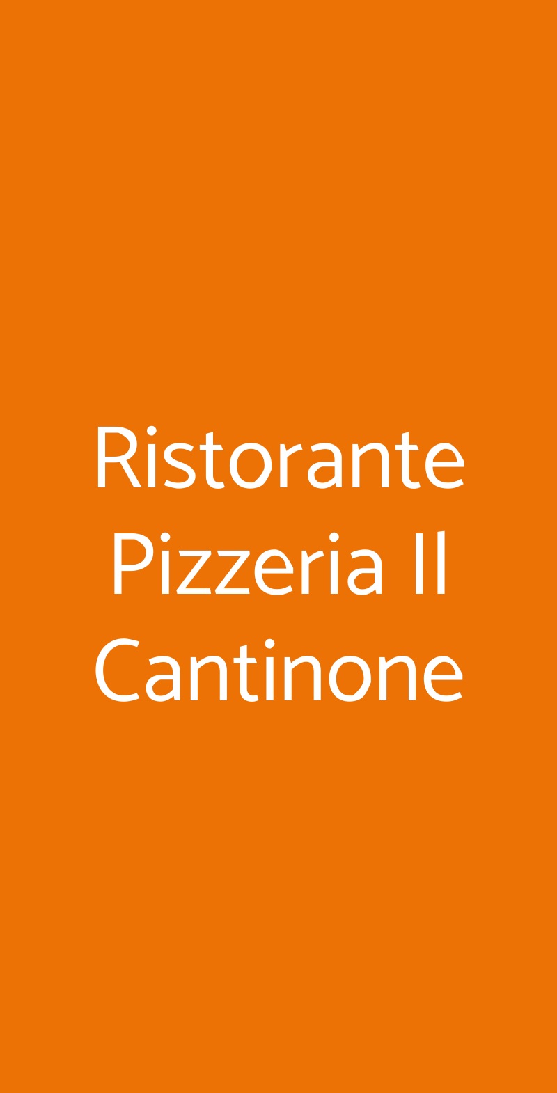 Ristorante Pizzeria Il Cantinone Castelnuovo di Farfa menù 1 pagina