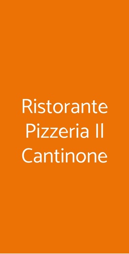 Ristorante Pizzeria Il Cantinone, Castelnuovo di Farfa