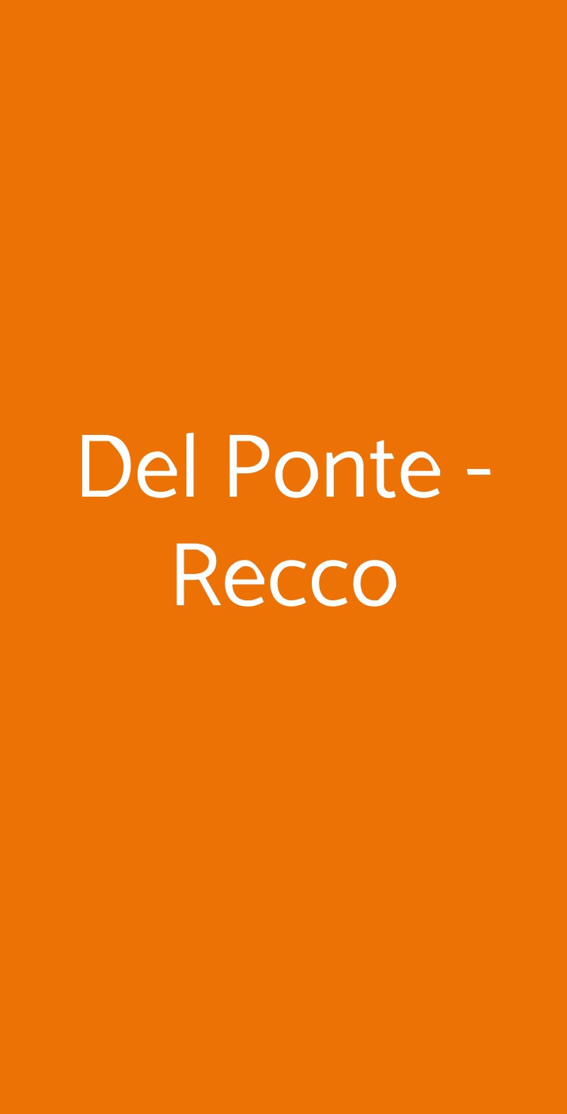 Del Ponte - Recco Recco menù 1 pagina