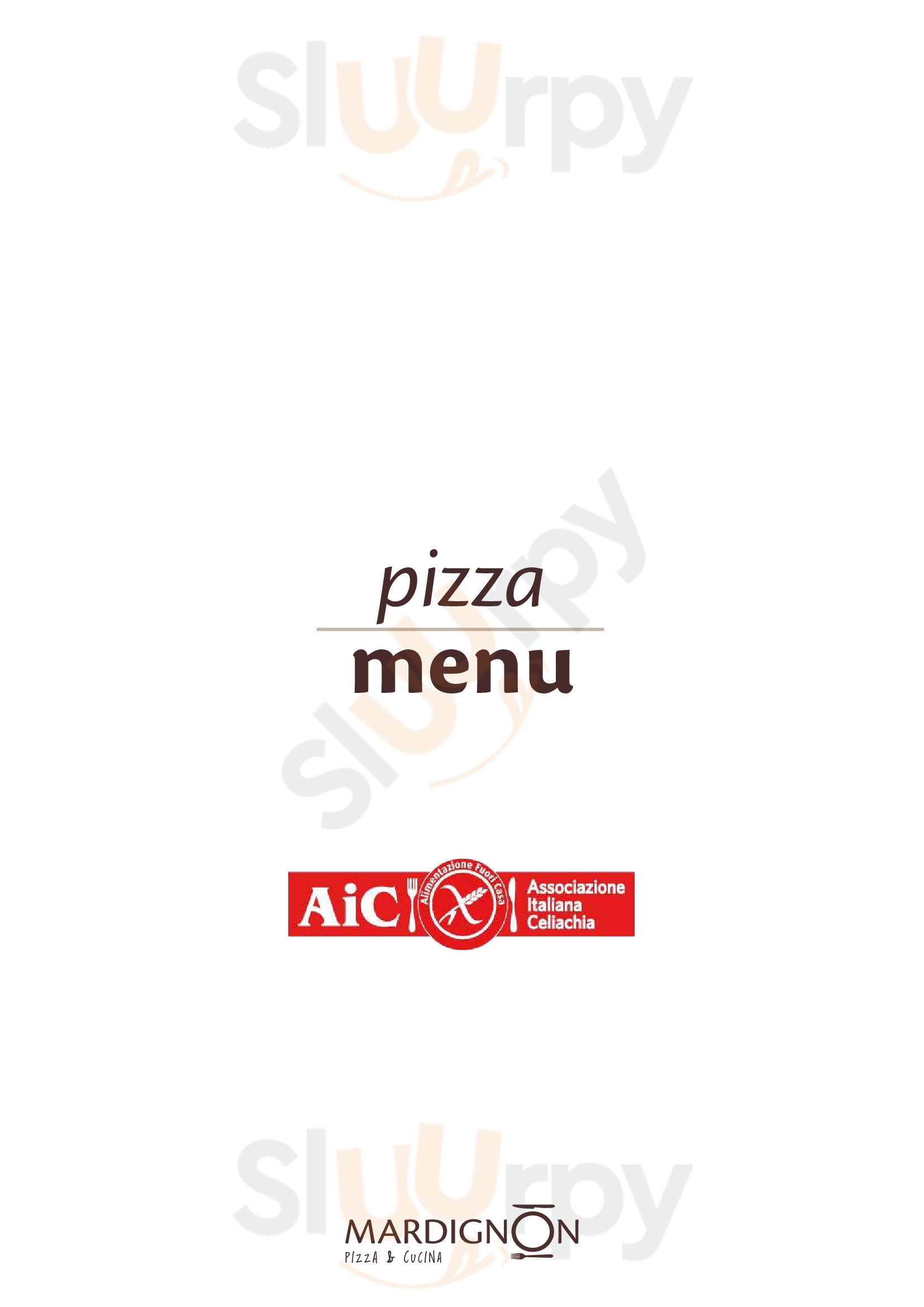 Mardignon Pizza & Cucina Romano d&#39;Ezzelino menù 1 pagina