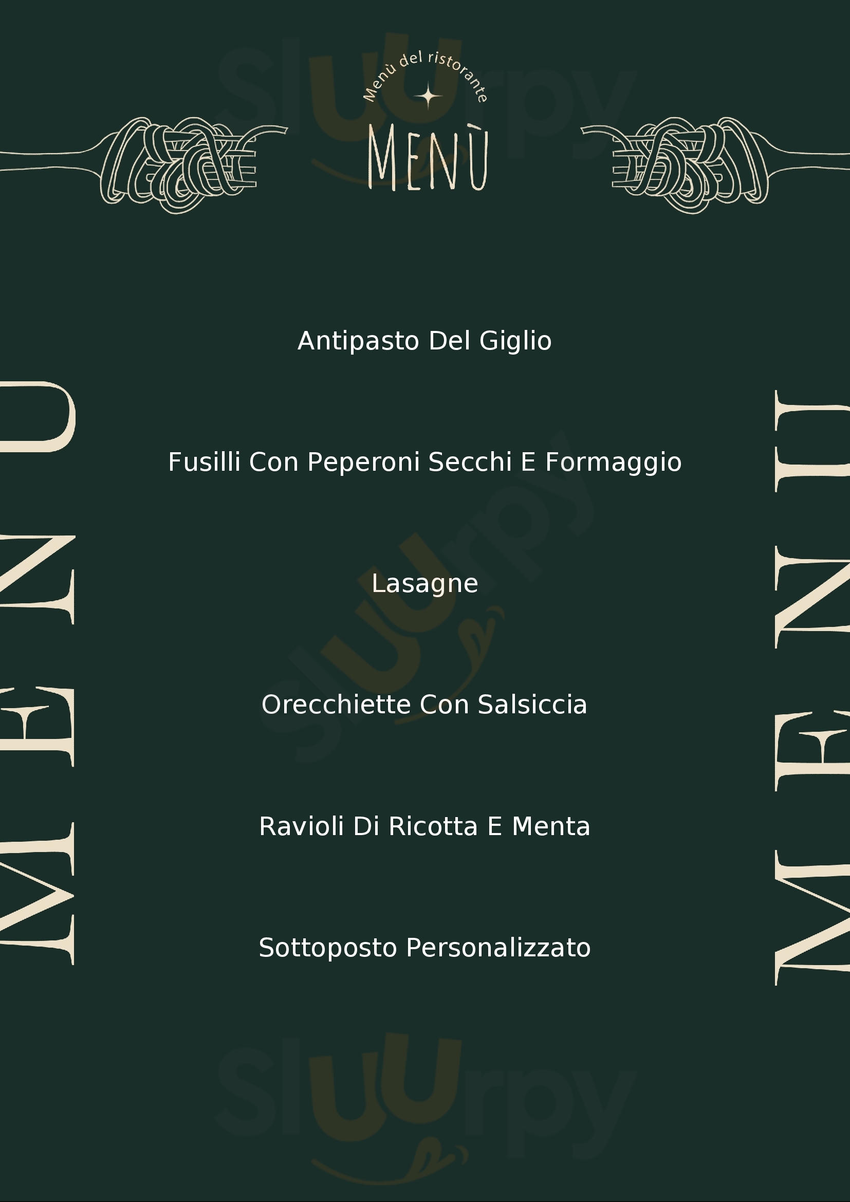 Osteria Il Giglio d'Oro Castel Sant'Angelo menù 1 pagina