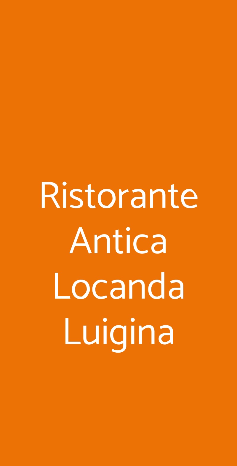 Ristorante Antica Locanda Luigina Mattarana menù 1 pagina