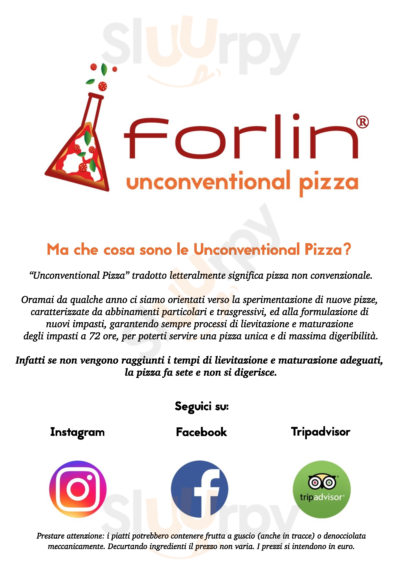 Pizzeria Forlin Cassola menù 1 pagina